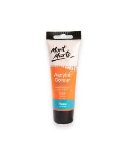 Mont Marte Signature Acrylic Paint - Tube of 75 ml (2.5 Oz) - Orange