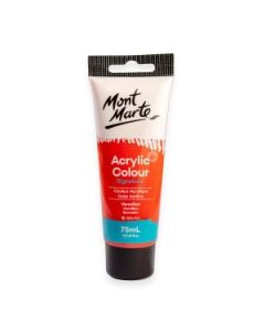 Mont Marte Signature Acrylic Paint - Tube of 75 ml (2.5 Oz) - Vermilion