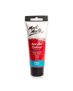 Mont Marte Signature Acrylic Paint - Tube of 75 ml (2.5 Oz) - Crimson