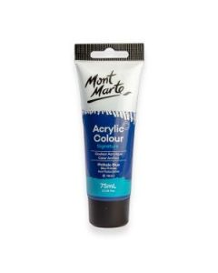 Mont Marte Signature Acrylic Paint - Tube of 75 ml (2.5 Oz) - Phthalo Blue