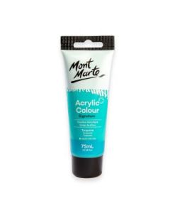 Mont Marte Signature Acrylic Paint - Tube of 75 ml (2.5 Oz) - Turquoise