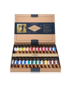 Mijello Mission Gold Class Pure Pigment Professional Grade Extra-Fine Watercolour - Set of 24 X 15 ml Tubes