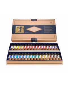 Mijello Mission Gold Class Pure Pigment Professional Grade Extra-Fine Watercolour - Set of 34 X 15 ml Tubes