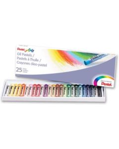 Pentel Arts Oil Pastel Set - 25 Assorted Colours