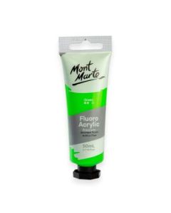 Mont Marte Premium Acrylic Paint - Tube of 50 ml (1.7 Oz) - Fluorescent Green