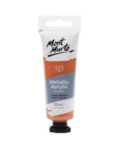 Mont Marte Premium Acrylic Paint - Tube of 50 ml (1.7 Oz) - Bronze