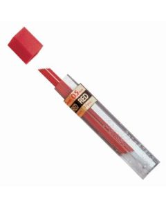 Pentel Hi-Polymer Mechanical Pencil Coloured Lead - 0.5 mm - Red - Pack of 12 Leads