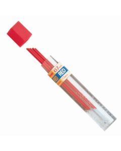 Pentel Hi-Polymer Mechanical Pencil Coloured Lead - 0.7 mm - Red - Pack of 12 Leads