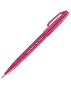 Pentel Sign Pen Touch - Fude Brush Tip - Burgundy