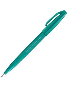 Pentel Sign Pen Touch - Fude Brush Tip - Turquoise Green