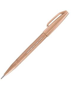 Pentel Sign Pen Touch - Fude Brush Tip - Pale Brown