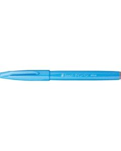 Pentel Sign Pen Touch - Fude Brush Tip - Sky Blue