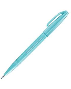 Pentel Sign Pen Touch - Fude Brush Tip - Pale Blue