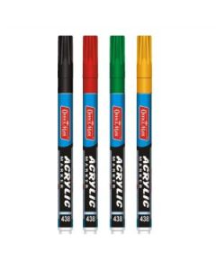 Soni Officemate Water Base Acrylic Fine Tip Marker - Pack of 4