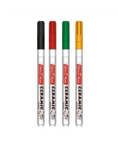 Soni Officemate Slim Fine Tip Ceramic Marker - Pack of 4