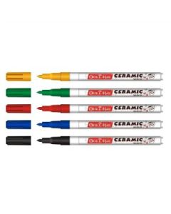 Soni Officemate Slim Fine Tip Ceramic Marker - Pack of 5