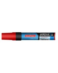 Soni Officemate Water Base Jumbo Acrylic Marker - Chisel Tip (15 MM) - Red