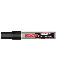 Soni Officemate Refillable - Jumbo Permanent Marker - Chisel Tip (10 MM) - Black