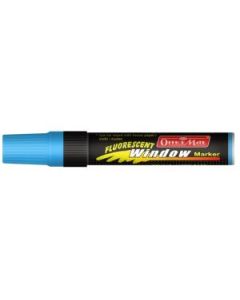 Soni Officemate Jumbo Liquid Chalk Marker - Chisel Tip (15 MM) - Fluorescent Blue