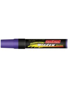 Soni Officemate Jumbo Liquid Chalk Marker - Chisel Tip (15 MM) - Fluorescent Violet