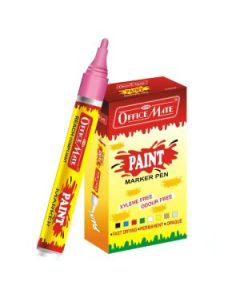 Soni Officemate Regular Paint Marker - Pack of 4 (Fluorescent Colors)