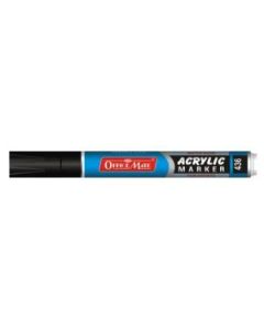 Soni Officemate Water Base Acrylic Marker - Bullet Tip (4.5 MM) - Black