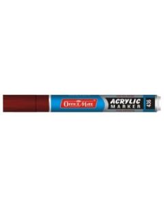 Soni Officemate Water Base Acrylic Marker - Bullet Tip (4.5 MM) - Brown