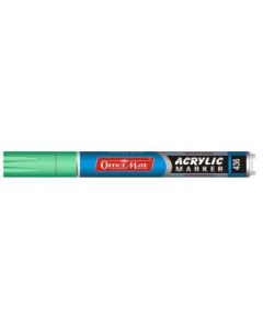 Soni Officemate Water Base Acrylic Marker - Bullet Tip (4.5 MM) - Fluorescent Green