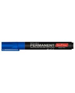 Soni Officemate Refillable - Permanent Marker - Bullet Tip (4.43 MM) - Blue