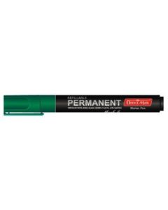 Soni Officemate Refillable - Permanent Marker - Bullet Tip (4.43 MM) - Green