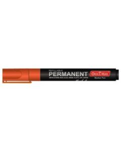 Soni Officemate Refillable - Permanent Marker - Bullet Tip (4.43 MM) - Orange