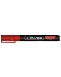 Soni Officemate Refillable - Permanent Marker - Bullet Tip (4.43 MM) - Red