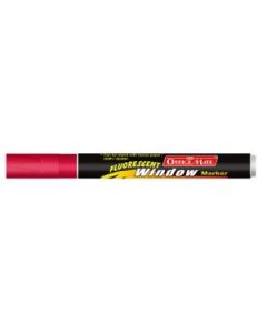 Soni Officemate Liquid Chalk Marker - Bullet Tip (4.5 MM) - Fluorescent Red