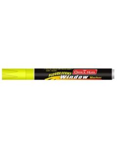 Soni Officemate Liquid Chalk Marker - Bullet Tip (4.5 MM) - Fluorescent Yellow