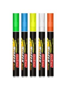 Soni Officemate Liquid Chalk Regular Marker - Pack of 5