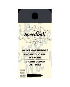 Speedball Calligraphy Fountain Pen - Ink Cartridges (Refills) - Black - Pack of 10