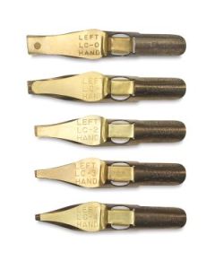 SpeedBall Broad Edge Left Handed Lettering Nibs - Type C (Flat) - Set of 5