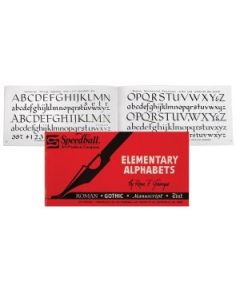 Speedball Elementary Alphabets Book by Ross T. George