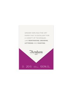 Speedball Arnhem 1618 Printmaking Paper - White Vellum 245 GSM - 21.6 x 27.9 cm or 8.5 x 11" Pad of 20 Sheets