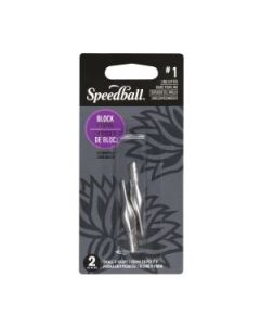 Speedball Printmaking Tool - #1 Lino Cutter - Small V - Pack of 2 - Blister Pack