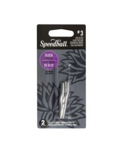 Speedball Printmaking Tool - #3 Lino Cutter - Small U Gouge - Pack of 2 - Blister Pack