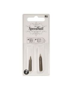 SpeedBall Standard Point Dip Pen - Blister Pack of 2 - 99/101 - Standard Drawing & Imperial Nib