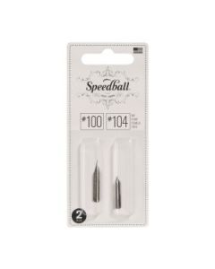 SpeedBall Standard Point Dip Pen - Blister Pack of 2 - 100/104 - Artist & Drawing Nib