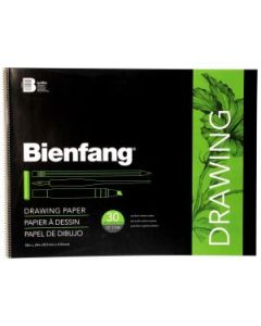 Speedball Bienfang Raritan Drawing Paper - Medium Tooth 114 GSM - 35.56 cm x 43.18 cm or 14" x 17" Glued Short Side Pad of 30 Sheets