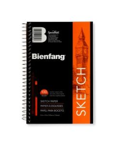 Speedball Bienfang Take Me Along Sketchbook - Medium Tooth 81 GSM - 13.97 cm x 21.59 cm or 5.5" x 8.5" Spiral Long Side Pad of 100 Sheets