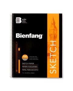 Speedball Bienfang Take Me Along Sketchbook - Medium Tooth 81 GSM - 27.94 cm x 35.56 cm or 11" x 14" Spiral Long Side Pad of 100 Sheets