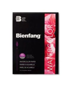 Speedball Bienfang pH Neutral Watercolor Paper - Cold Press 228 GSM - 27.94 cm x 35.56 cm or 11" x 15" Glued Short Side Pad of 15 Sheets