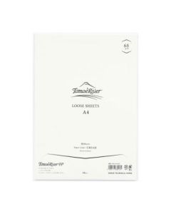 Tomoe River Fountain Pen Paper - Polypack - Blank Sheets - A4 (297 mm x 210 mm or 11.7" x 8.3") Cream Ultra Smooth Surface - 68 GSM - Pack of 50 Sheets