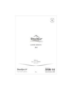 Tomoe River Fountain Pen Paper - Polypack - Blank Sheets - A4 (297 mm x 210 mm or 11.7" x 8.3") White Ultra Smooth Surface - 52 GSM - Pack of 100 Sheets