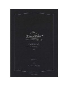 Tomoe River Fountain Pen Paper - Glued - Blank Notepad - A5 (210 mm x 148 mm or 8.3" x 5.8") White Ultra Smooth Surface - 52 GSM - Pad of 100 Sheets